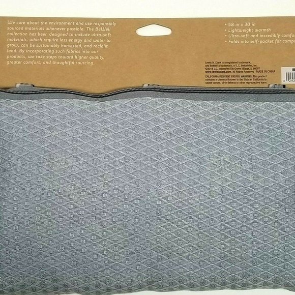 Be Well Travel Blanket with Built-In Pocket - Picture 2 of 5